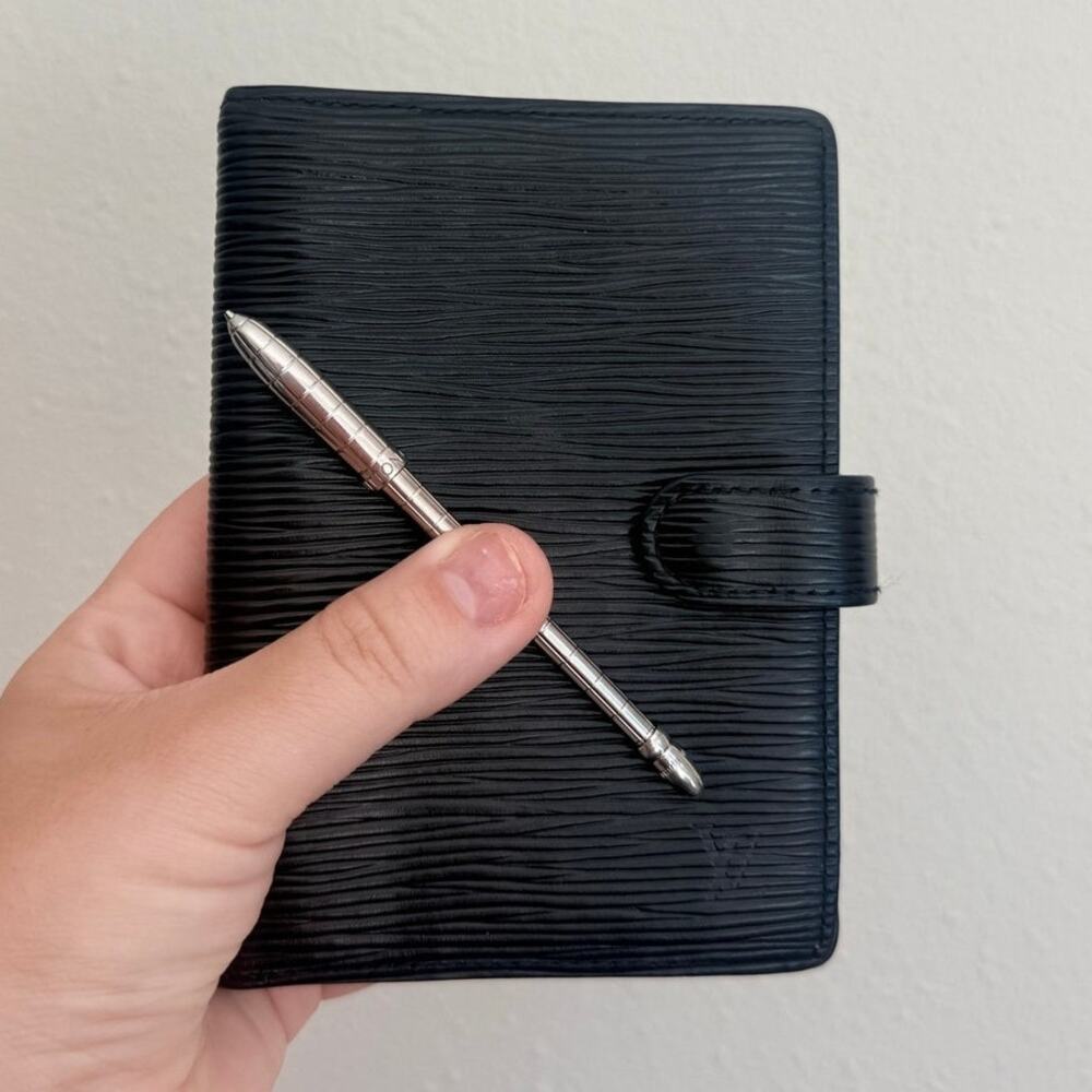 Louis Vuitton Epi Leather Agenda PM w/ Stylo Pencil